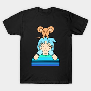 Cute girl with mouse T-Shirt